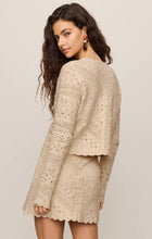Load image into Gallery viewer, Z SUPPLY CRESSA CROPPED CROCHET CARDIGAN - NATURAL

