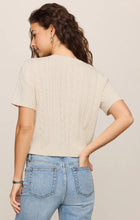 Load image into Gallery viewer, Z SUPPLY CERA SHORT SLEEVE CARDIGAN - CLOUD
