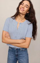 Load image into Gallery viewer, Z SUPPLY CERA SHORT SLEEVE CARDIGAN - SKYLINE
