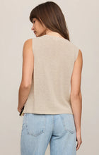 Load image into Gallery viewer, Z SUPPLY SYD LINEN KNIT TANK VEST - SANDSTONE
