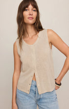 Load image into Gallery viewer, Z SUPPLY SYD LINEN KNIT TANK VEST - SANDSTONE
