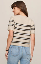 Load image into Gallery viewer, Z SUPPLY GATEWOOD STRIPE SWEATER TEE - LIGHT OATMEAL HEATHER
