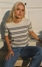 Load image into Gallery viewer, Z SUPPLY GATEWOOD STRIPE SWEATER TEE - LIGHT OATMEAL HEATHER
