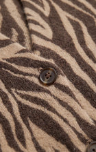 Load image into Gallery viewer, Z SUPPLY ALL THE WILD ZEBRA CARDIGAN - DARK CHOCOLATE
