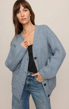 Load image into Gallery viewer, Z SUPPLY WHITMORE OVERSIZED CARDIGAN - MINERAL BLUE
