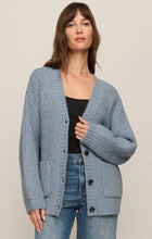 Load image into Gallery viewer, Z SUPPLY WHITMORE OVERSIZED CARDIGAN - MINERAL BLUE
