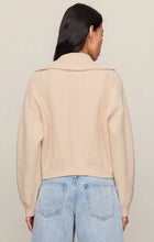 Load image into Gallery viewer, Z SUPPLY SILVERLAKE ZIP CARDIGAN - CHALK
