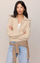 Load image into Gallery viewer, Z SUPPLY SILVERLAKE ZIP CARDIGAN - CHALK
