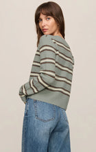 Load image into Gallery viewer, Z SUPPLY MEDINA COZY STRIPE CARDIGAN - AQUA CLOUD
