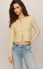 Load image into Gallery viewer, Z SUPPLY CERA LONG SLEEVE CARDIGAN - LEMON CHIFFON
