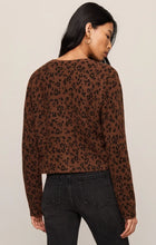 Load image into Gallery viewer, Z SUPPLY MEDINA LEOPARD CARDIGAN - BURNT UMBER
