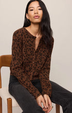 Load image into Gallery viewer, Z SUPPLY MEDINA LEOPARD CARDIGAN - BURNT UMBER
