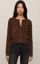 Load image into Gallery viewer, Z SUPPLY MEDINA LEOPARD CARDIGAN - BURNT UMBER
