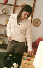 Load image into Gallery viewer, Z SUPPLY HARTWELL CABLE KNIT SWEATER - SANDSTONE
