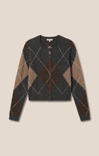 Load image into Gallery viewer, Z SUPPLY MEDINA ARGYLE CARDIGAN - CHARCOAL HEATHER
