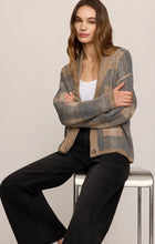 Load image into Gallery viewer, Z SUPPLY LUDLOW PLAID CARDIGAN - CLASSIC HEATHER GREY
