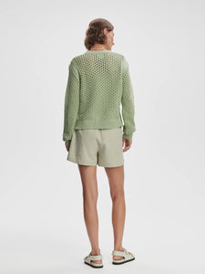 VARLEY HAINS KNIT CREW - SNOW SAGE