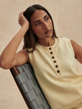Load image into Gallery viewer, VARLEY MARLA BUTTON PLACKET TANK - ANISE FLOWER
