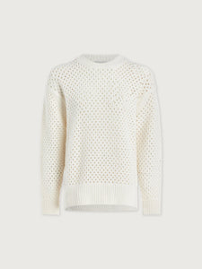 VARLEY GRADY BOUCLE KNIT SWEATER - COCONUT MILK