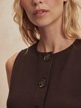 Load image into Gallery viewer, VARLEY JOSIE BUTTON-THROUGH TANK - COFFEE BEAN
