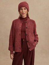 Load image into Gallery viewer, VARLEY PATRICIA RIB CARDIGAN - RED FLECKED
