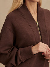Load image into Gallery viewer, VARLEY SALLY HALF-ZIP SWEAT - COFFEE BEAN MARL
