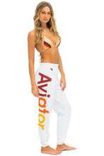 Load image into Gallery viewer, AVIATOR NATION 2 SWEATPANTS - WHITE
