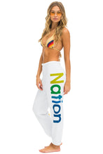 Load image into Gallery viewer, AVIATOR NATION 2 SWEATPANTS - WHITE
