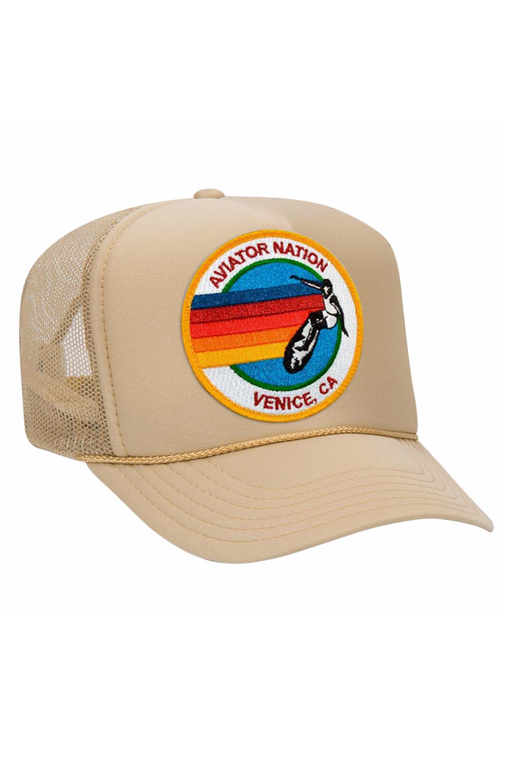 AVIATOR NATION TRUCKER HAT - KHAKI