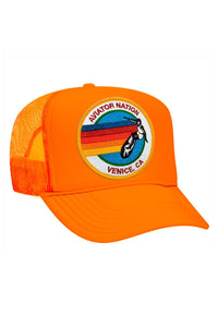 AVIATOR NATION TRUCKER HAT - NEON ORANGE