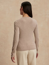 Load image into Gallery viewer, VARLEY EDNA LONG SLEEVE FITTED TEE - TAUPE MARL
