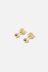 MIRANDA FRYE BALL STUDS - GOLD