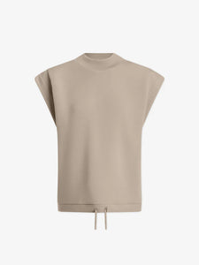 VARLEY OTIS SLEEVELESS SWEAT - ABBEY STONE