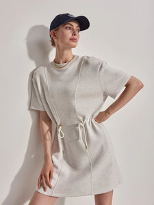 VARLEY MAPLE DRESS - IVORY MARL