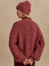 Load image into Gallery viewer, VARLEY PATRICIA RIB CARDIGAN - RED FLECKED

