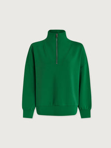 VARLEY HAWLEY HALF-ZIP SWEAT - VERDANT GREEN