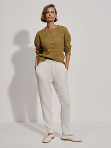 VARLEY THE SLIM ZIP HEM PANT 29.5" - IVORY MARL