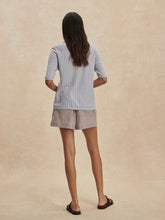 Load image into Gallery viewer, VARLEY DARINA SHORT 4" - COCOA BLUE STRIPE
