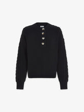 Load image into Gallery viewer, VARLEY VERA BUTTON NECK SWEATER - BLACK
