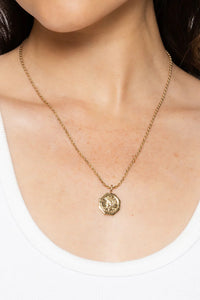 MIRANDA FRYE COIN CHARM - GOLD