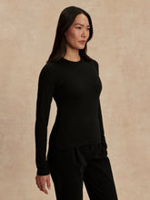 Load image into Gallery viewer, VARLEY EDNA LONG SLEEVE FITTED TEE - BLACK
