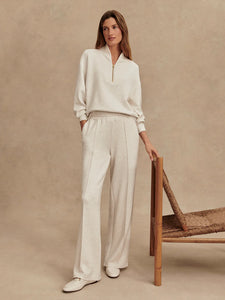 VARLEY THE WIDE LEG PANT 30" - IVORY MARL
