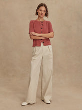 Load image into Gallery viewer, VARLEY MICHA SHORT SLEEVE CARDIGAN - MAUVEWOOD
