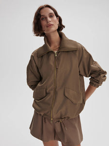 VARLEY MORVEN BLOUSON JACKET - TAUPE STONE