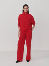 Load image into Gallery viewer, VARLEY HAWLEY HALF-ZIP SWEAT - RED MARL
