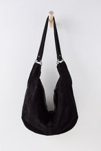 Load image into Gallery viewer, FREE PEOPLE ROMA SUEDE TOTE BAG - BLACK
