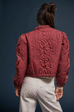 Load image into Gallery viewer, FREE PEOPLE QUINN QUILTED JACKET - MARSALA
