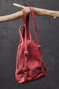 FREE PEOPLE WE THE FREE SOHO CONVERTIBLE SLING - CRIMSON