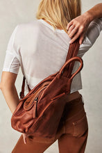 Load image into Gallery viewer, FREE PEOPLE WE THE FREE SOHO CONVERTIBLE SLING - DISTRESSED BROWN
