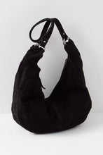 Load image into Gallery viewer, FREE PEOPLE ROMA SUEDE TOTE BAG - BLACK

